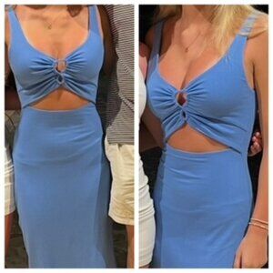 Lspace Camille blue dress small